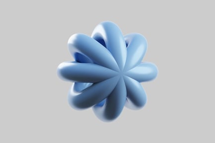 Preview: Soft Blue Abstract 3D