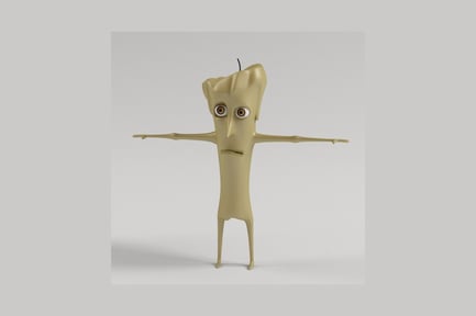 Preview: Cartoon figure with extended arms