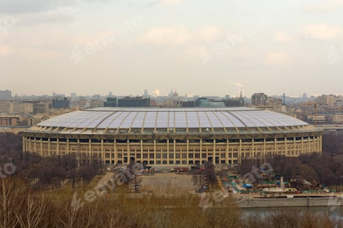 Preview: Luzhniki stadium in Moscow, veiw from Vorobyovy Hills viewpoint