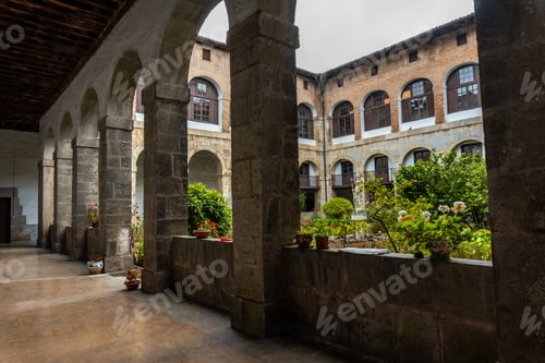 Preview: Inner courtyard of the old Santa Clara Monastery in the town of Azkoitia