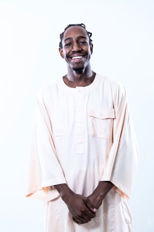 Preview: handsome african black man in traditional clothes