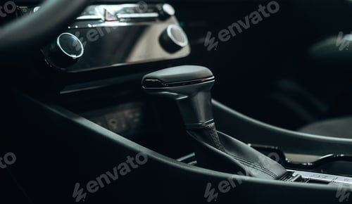Preview: Close up view of interior of modern car
