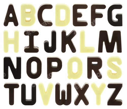 Preview: Chocolate alphabet