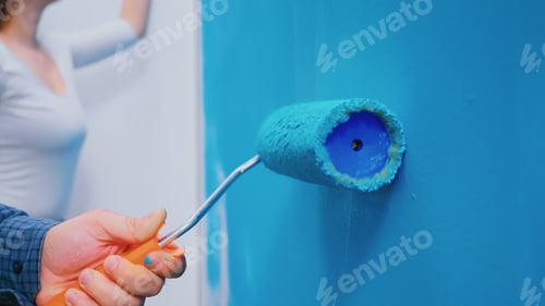 Preview: Roller brush on wall