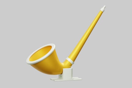 Preview: Saxophone soprano yellow with stand