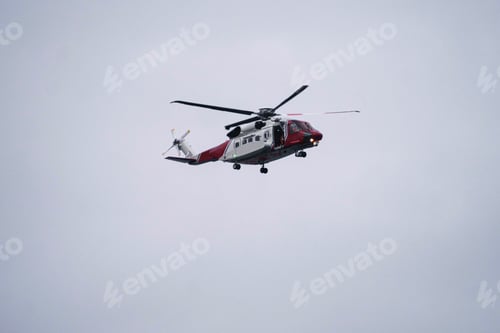 Preview: Scottish coastguard helicopter in air