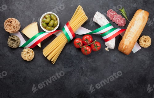 Preview: Italian cuisine food ingredients