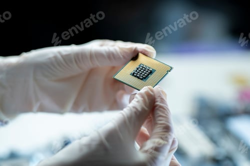 Preview: scientific research in the laboratory, new cpu chip test and development