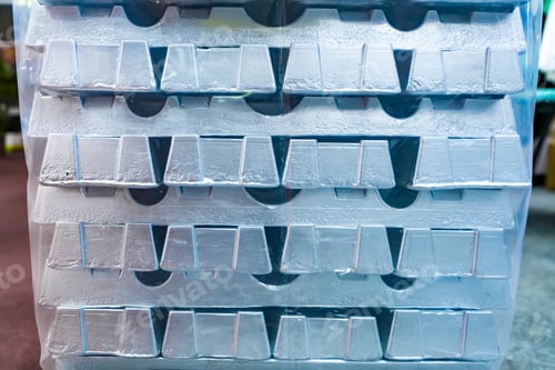 Preview: Raw Zinc Aluminum Ingot Background