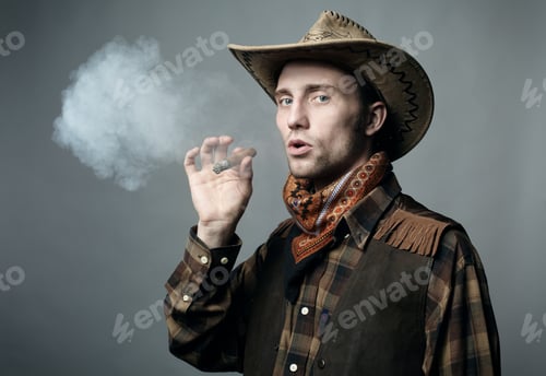 Preview: The young man smoke