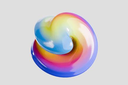 Preview: Smooth glossy 3D abstract torus