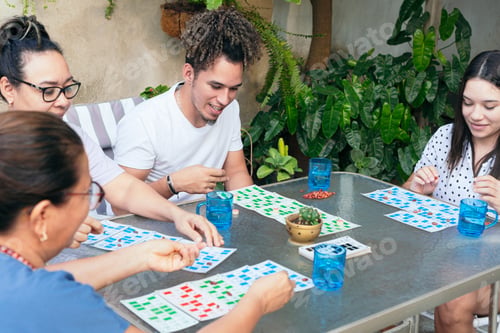 Preview: Latin Family enjoying their leisure activity together