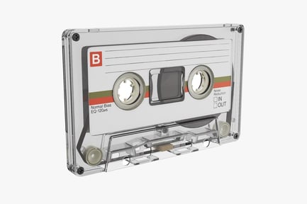 Preview: Transparent Cassette Tape with Refraction