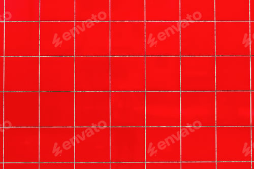 Preview: red tile wall, abstract pattern mosaic background, textured wall or floor