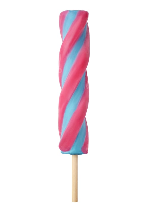 Preview: Twisted popsicle isolated on white