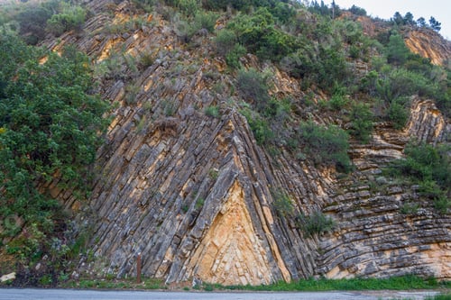 Preview: Cliffs on which Sot de Chera Castle is built in Chera-Sot de Chera Natural Park, Spain
