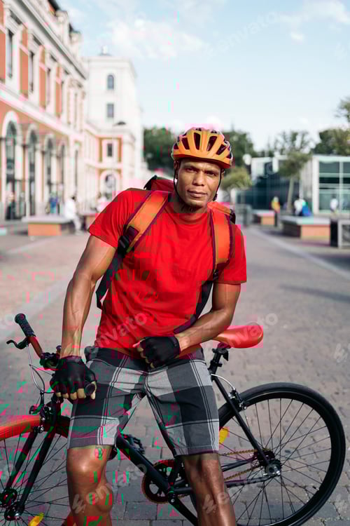 Preview: Smiley Delivery Man Portrait