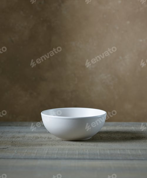 Preview: empty white bowl