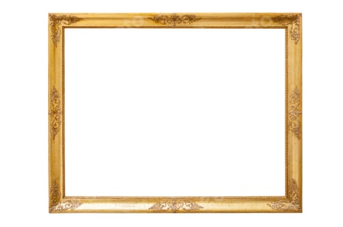 Preview: Rectangle decorative golden picture frame
