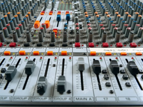 Preview: Recording studio mixing board