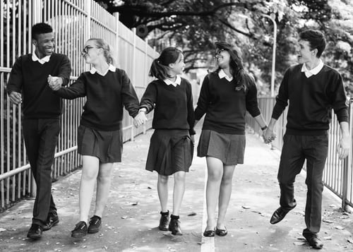 Preview: Friend Holding Hand Teenager Student Diverse Concept