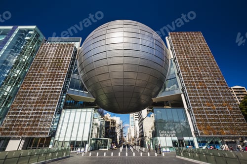 Preview: Nagoya, Japan - January 29, 2013: The Nagoya City Science Museum. The Planetarium Is Among The