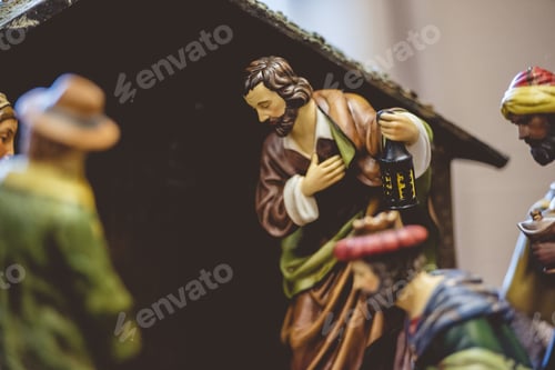 Preview: Closeup shot of a religious figurine with a blurred background