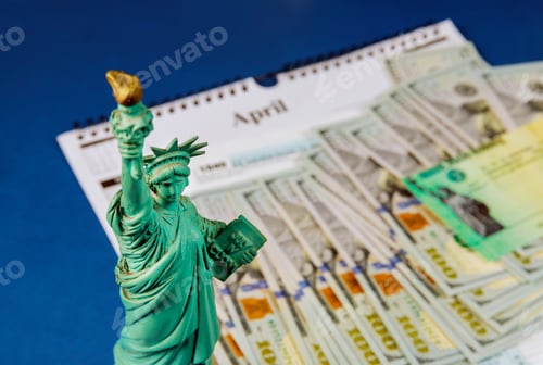 Preview: The Statue of Liberty of form 1040 U