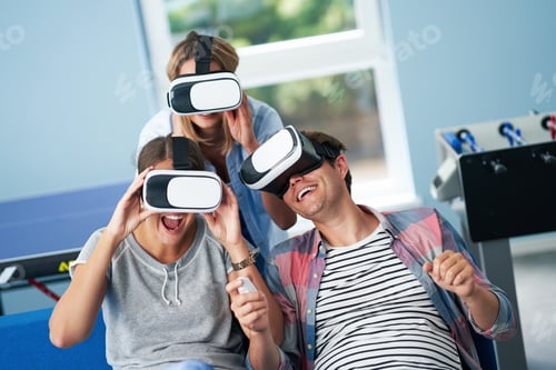 Preview: Couple of students playing video games in the campus
