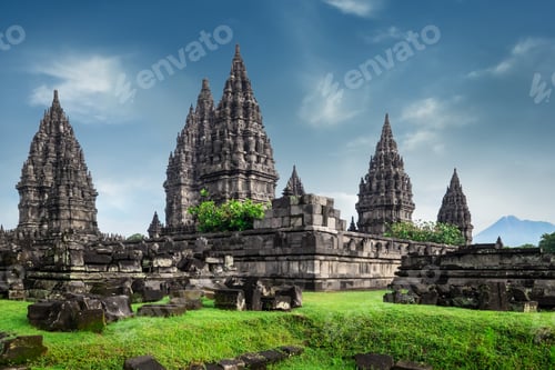 Preview: Prambanan lHindu temple ruins. Java, Indonesia.