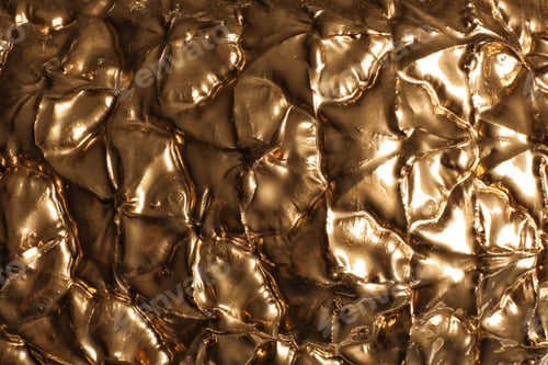 Preview: Closeup view of gold pineapple as background