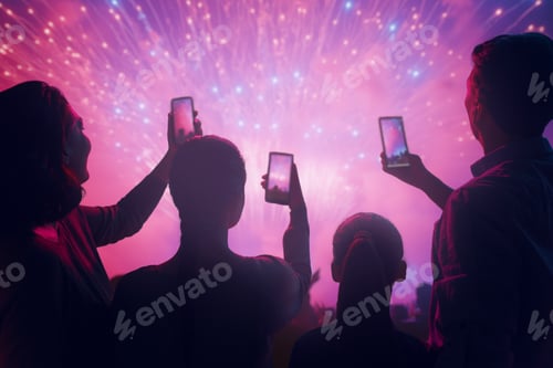 Preview: family watching fireworks