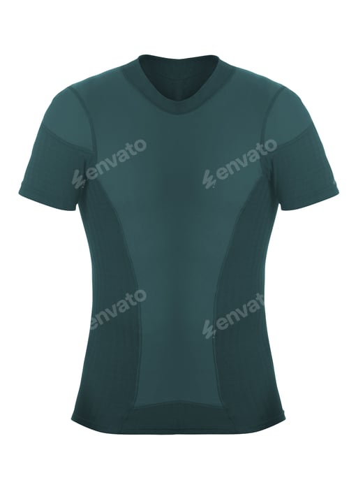 Preview: Green t-shirt isolated on white background
