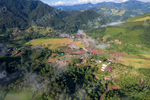 Preview: Top view Landscape of Morning Mis
