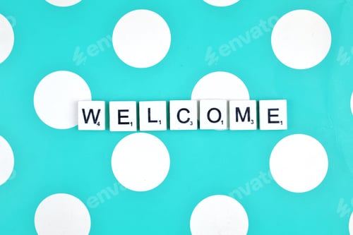 Preview: Welcome scrabble letters word