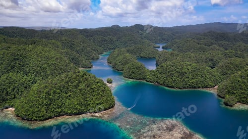 Preview: View of tropical lagoons of Sohoton National Park, Siargao, Philippines