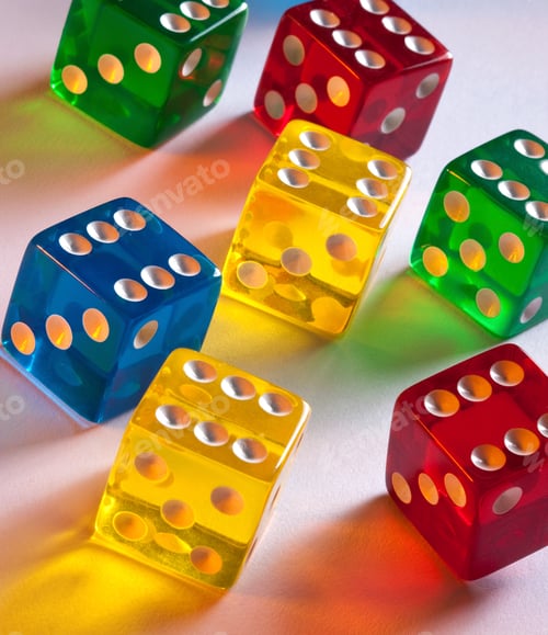 Preview: Colored Dice - Gambling