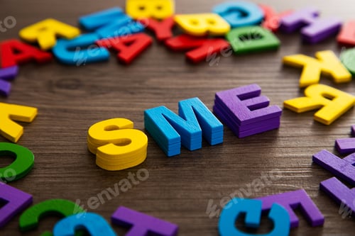 Preview: Business model. Key to success. SME Small and Medium-sized Enterprises Concept