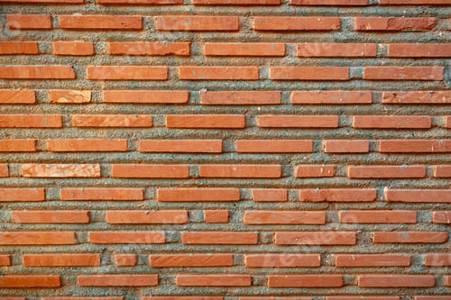 Preview: Outdoor brick wall made from narrow long bricks