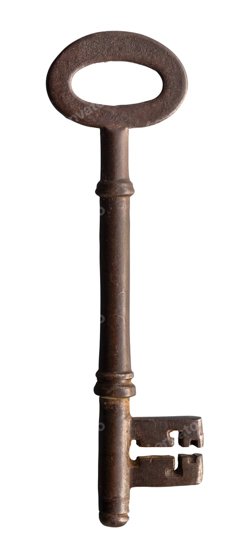 Preview: Isolated Heavy Old Victorian Key