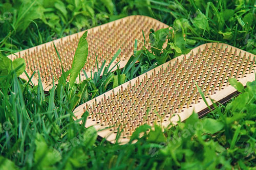 Preview: Yoga board in nature. Selective focus.