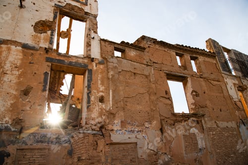 Vista previa: Ruins of the town of Belchite, Zaragoza. Spain