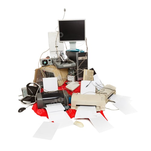 Preview: Old computer and electronic waste
