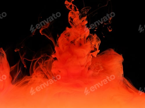 Preview: Ink Bright In Water As A Background Texture