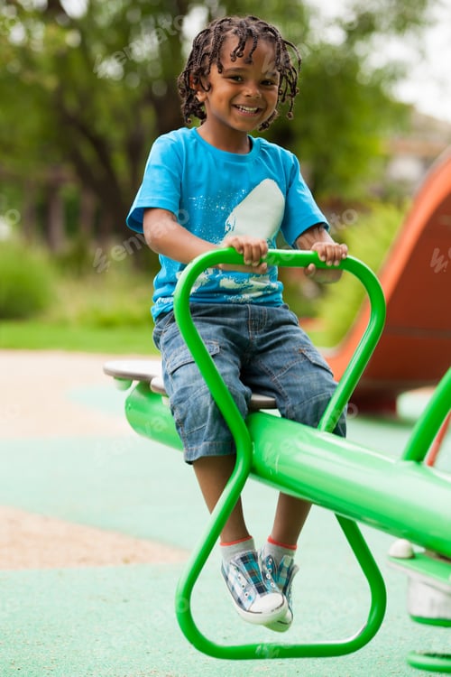 Preview: Portrait of a cute african american little boy
