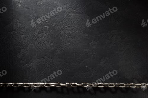 Preview: metal chain on black