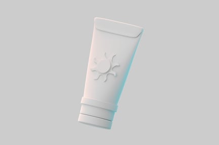 Preview: Sunscreen tube with embossed sun