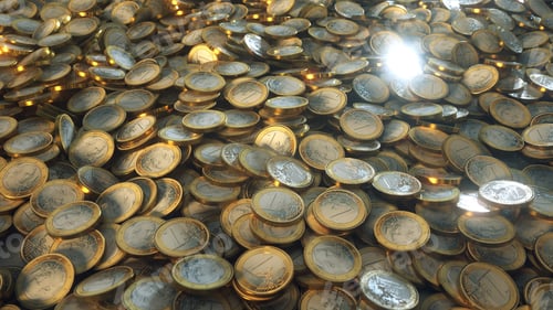 Preview: Euro Coins Piled
