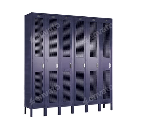 Preview: Row of metal lockers