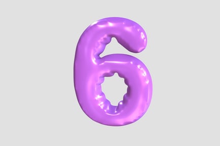 Preview: 3D Number 6